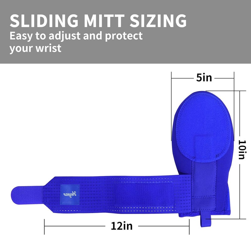 Heyear Baseball Sliding mitt, Sliding Mitt for Youth, Baseball Softball Glove for Hand Protection, Breathable and Durable, Adjustable Elastic Wrist Strap, Ambidextrous Design - Image 3